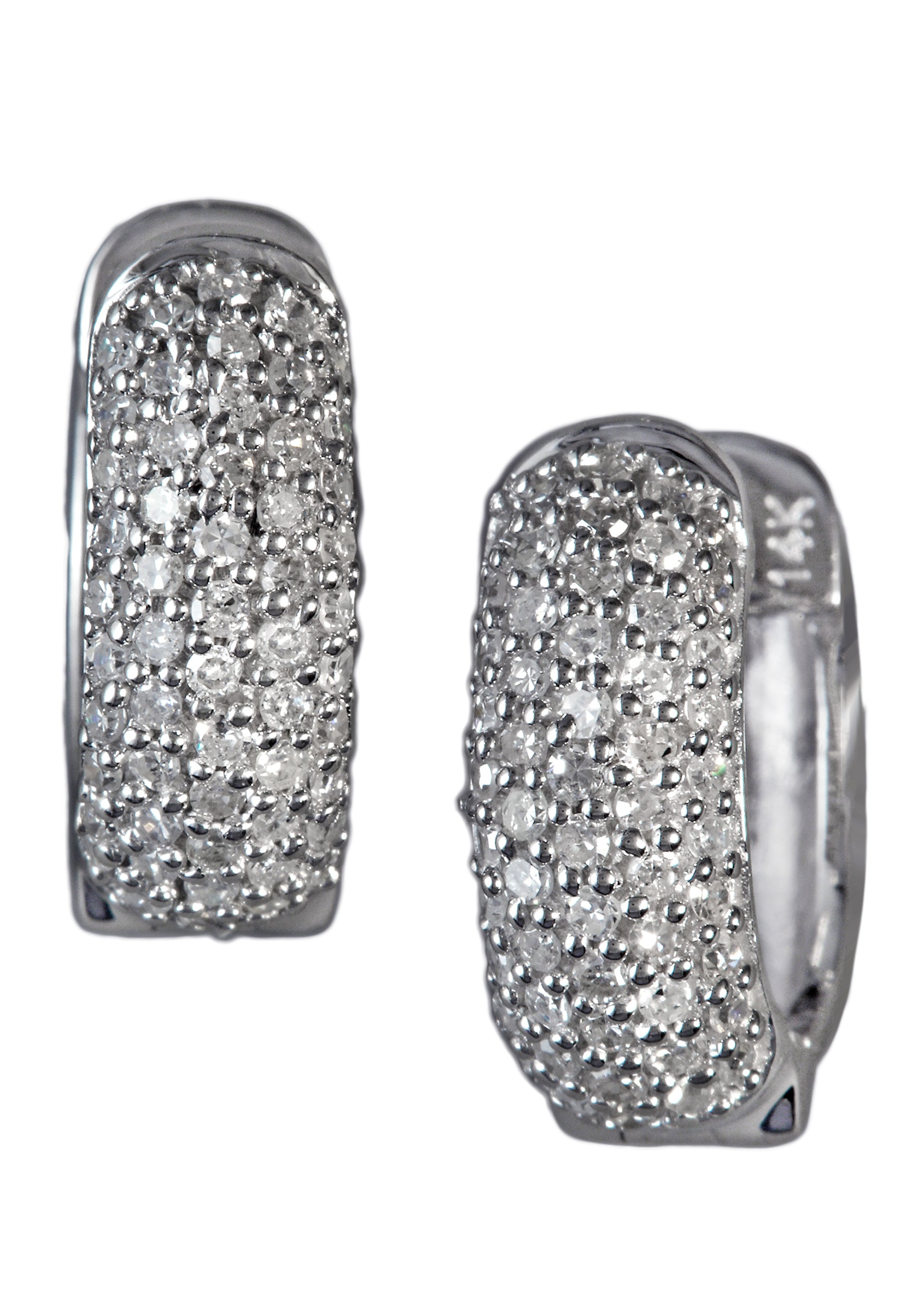 Effy 14K White Gold Diamond Earrings