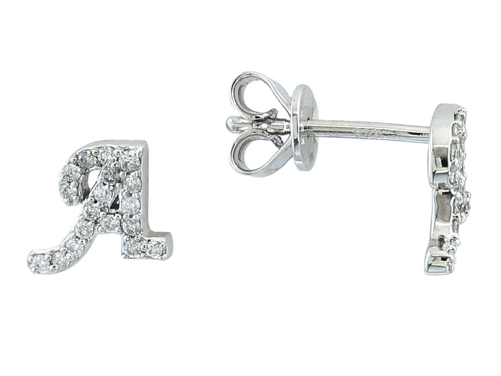 EFFY 14K WHITE GOLD DIAMOND EARRINGS