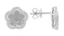 EFFY 14K WHITE GOLD DIAMOND EARRINGS