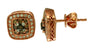 EFFY 14K ROSE GOLD DIAMOND,ESPRESSO DIAMOND, EARRINGS
