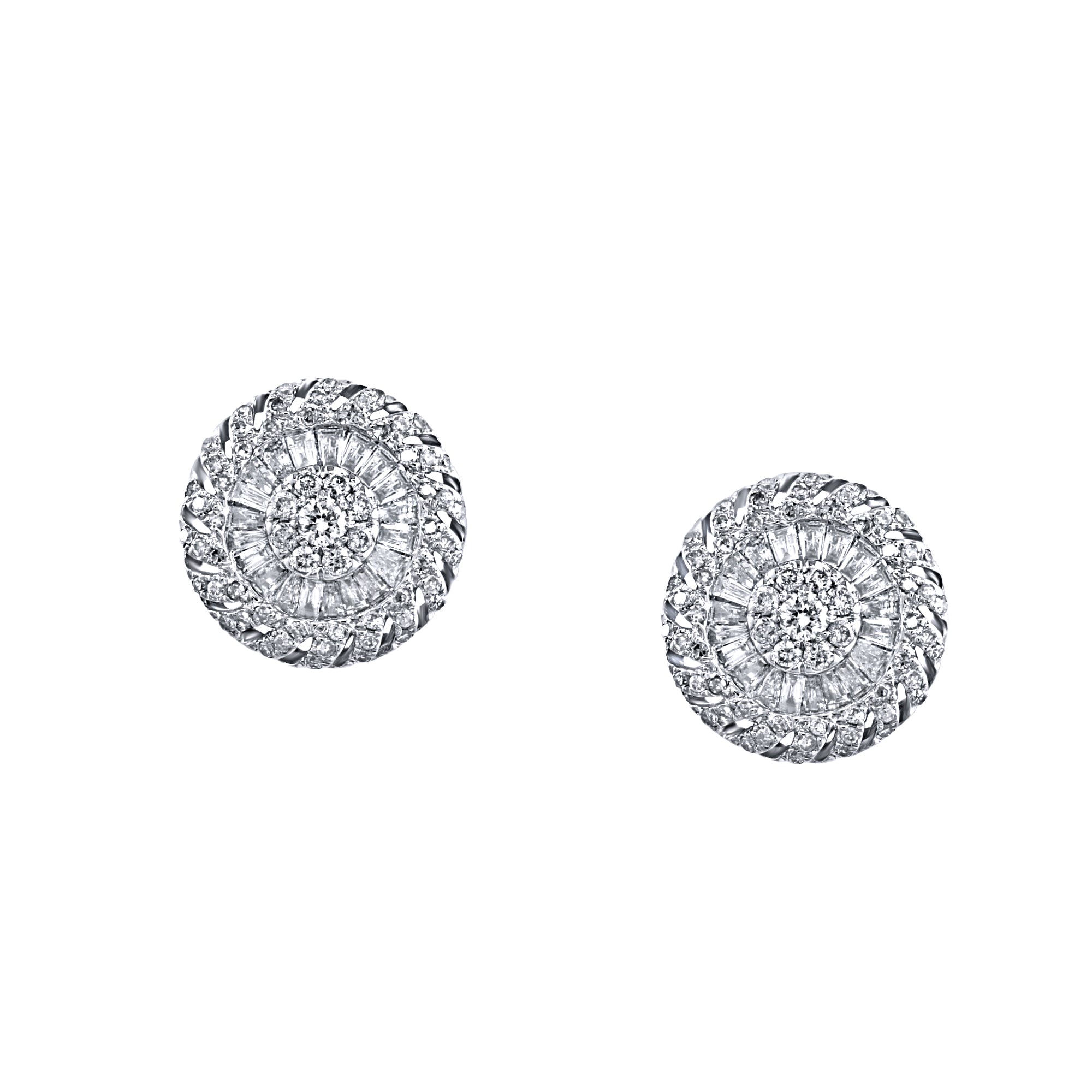 Effy 14K White Gold Diamond Earrings
