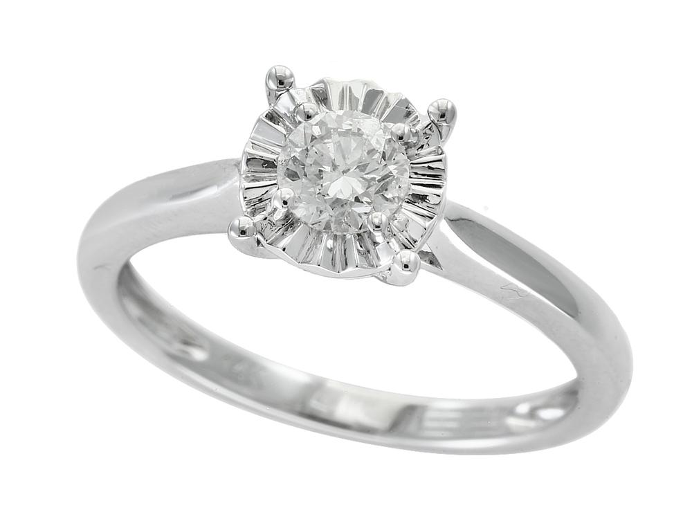 EFFY 14K WHITE GOLD DIAMOND RING
