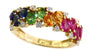 EFFY 14K YELLOW GOLD DIAMOND,PINK SAPPHIRE,NATURAL RUBY,NATURAL SAPPHIRE,TSAVORITE,YELLOW SAPPHIRE RING