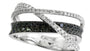 EFFY 14K WHITE GOLD DIAMOND,BLACK DIAMOND, RING