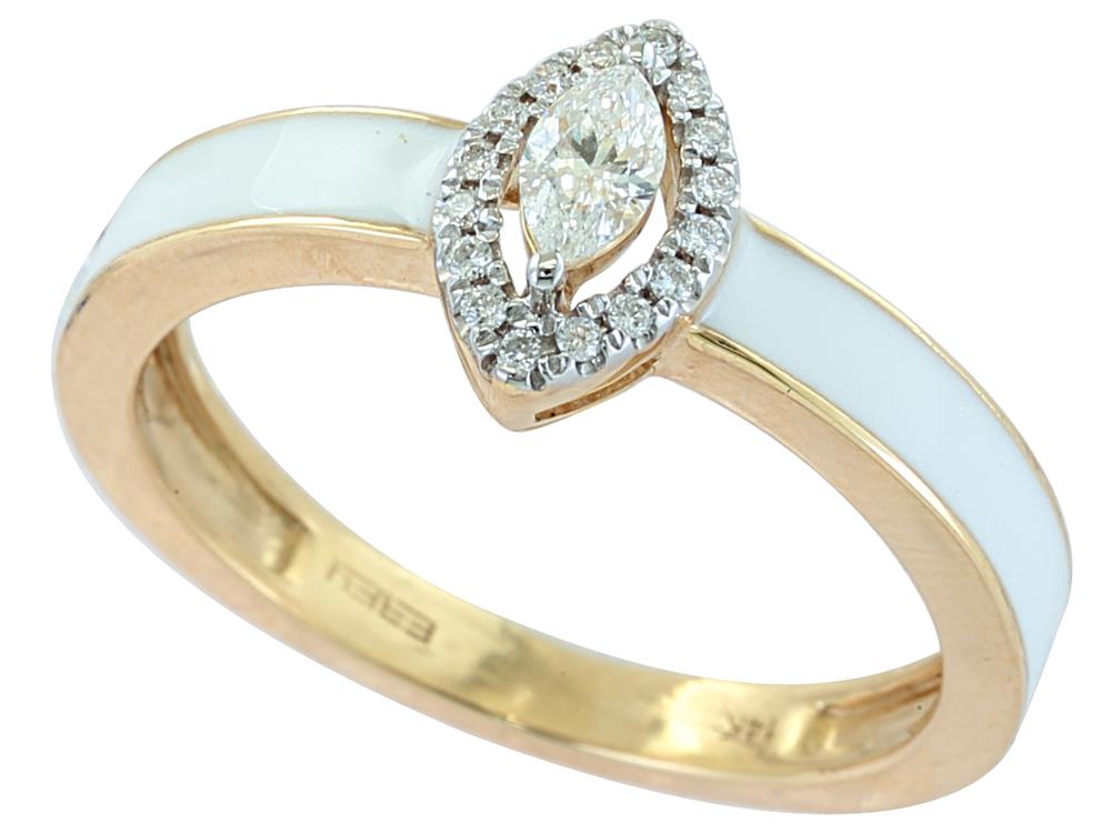 EFFY 14K YELLOW GOLD DIAMOND RING