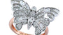 EFFY 14K WHITE and ROSE GOLD DIAMOND RING
