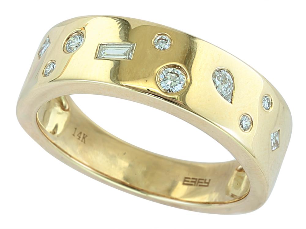 EFFY 14K YELLOW GOLD DIAMOND RING