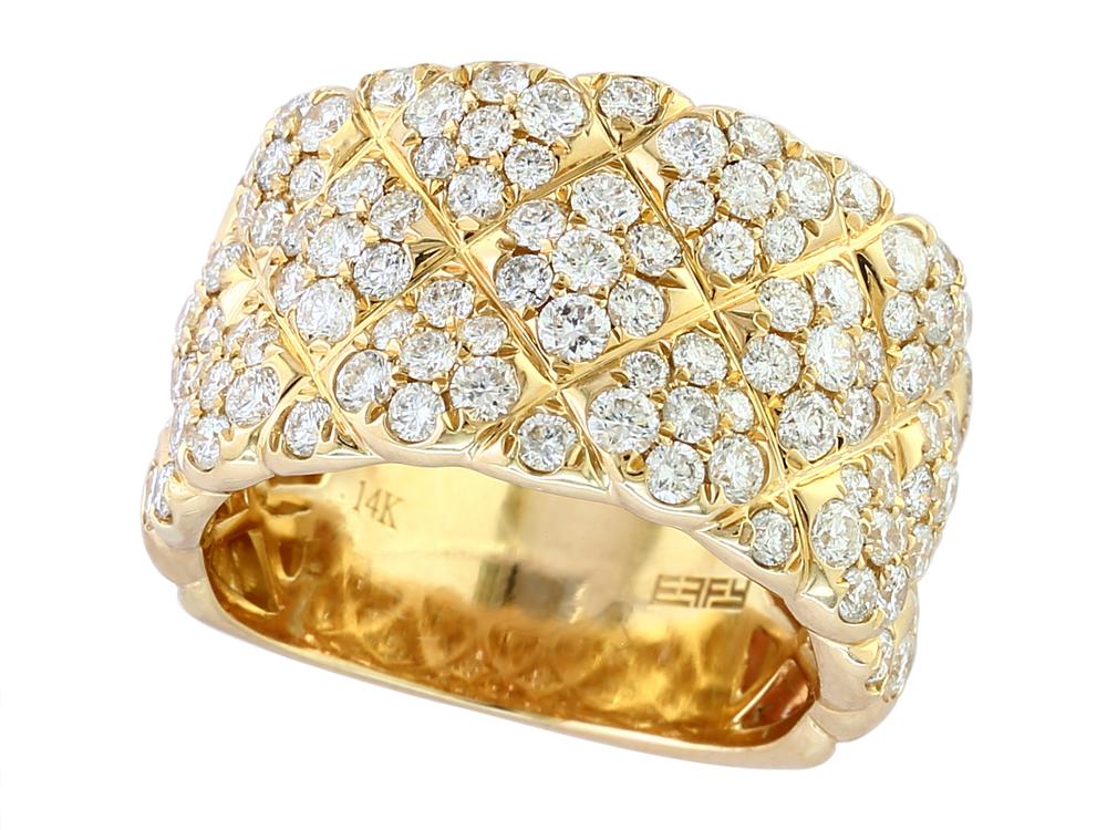 EFFY 14K YELLOW GOLD DIAMOND RING