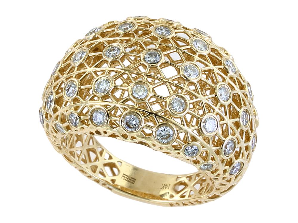 EFFY 14K YELLOW GOLD DIAMOND RING