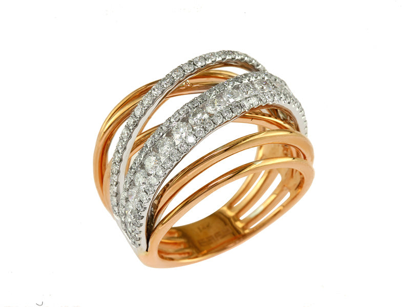 EFFY 18K YELLOW GOLD DIAMOND RING