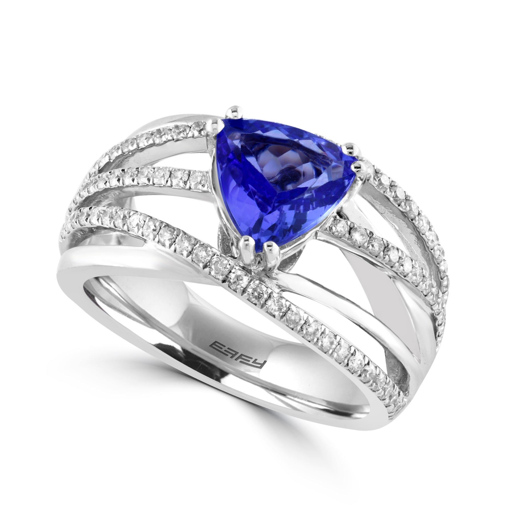Effy 14K White Gold Diamond,Tanzanite Ring