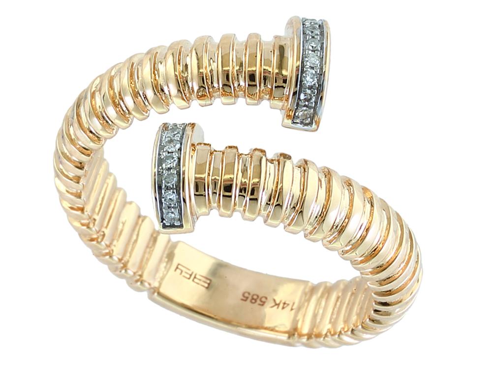 EFFY 14K YELLOW GOLD DIAMOND RING