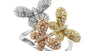 EFFY WHT/YEL/ROSE DIAMOND RING