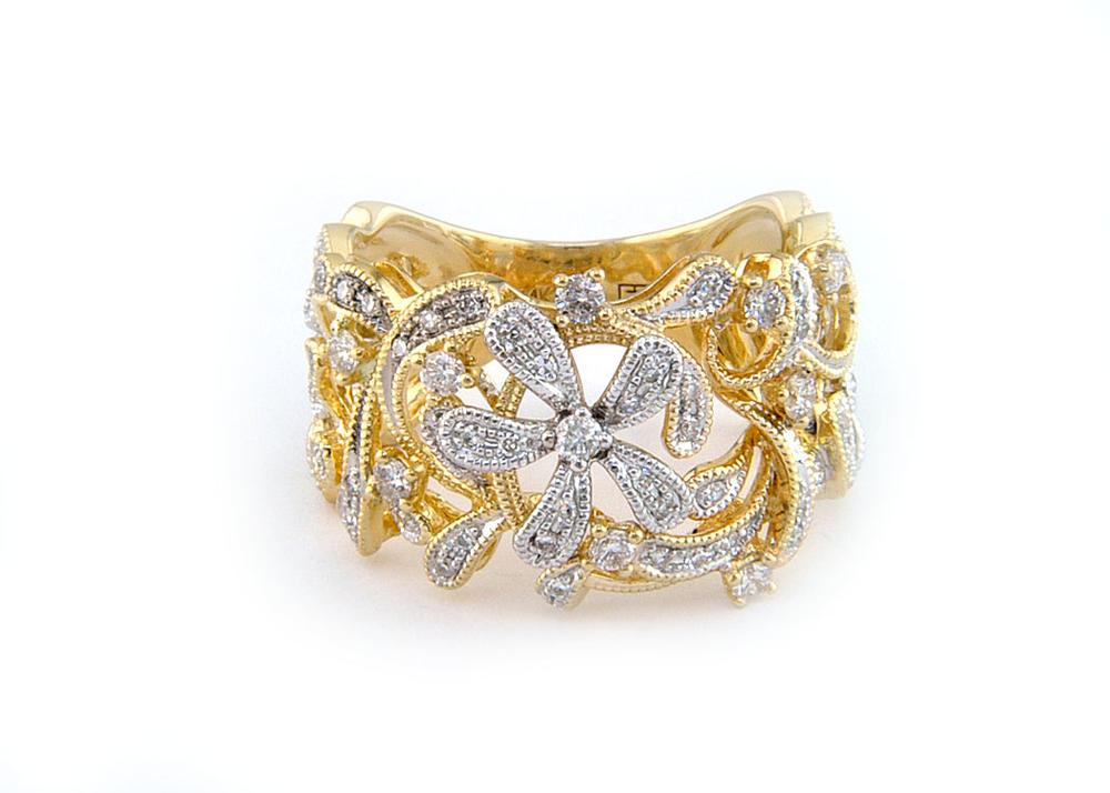 EFFY 14K ROSE GOLD DIAMOND RING