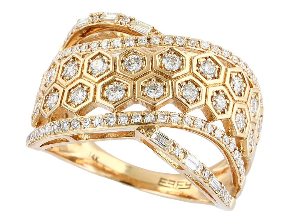 EFFY 14K YELLOW GOLD DIAMOND RING