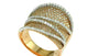 EFFY 14K WHITE and ROSE GOLD DIAMOND RING