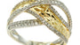 EFFY 14K WHITE and YELLOW GOLD DIAMOND RING