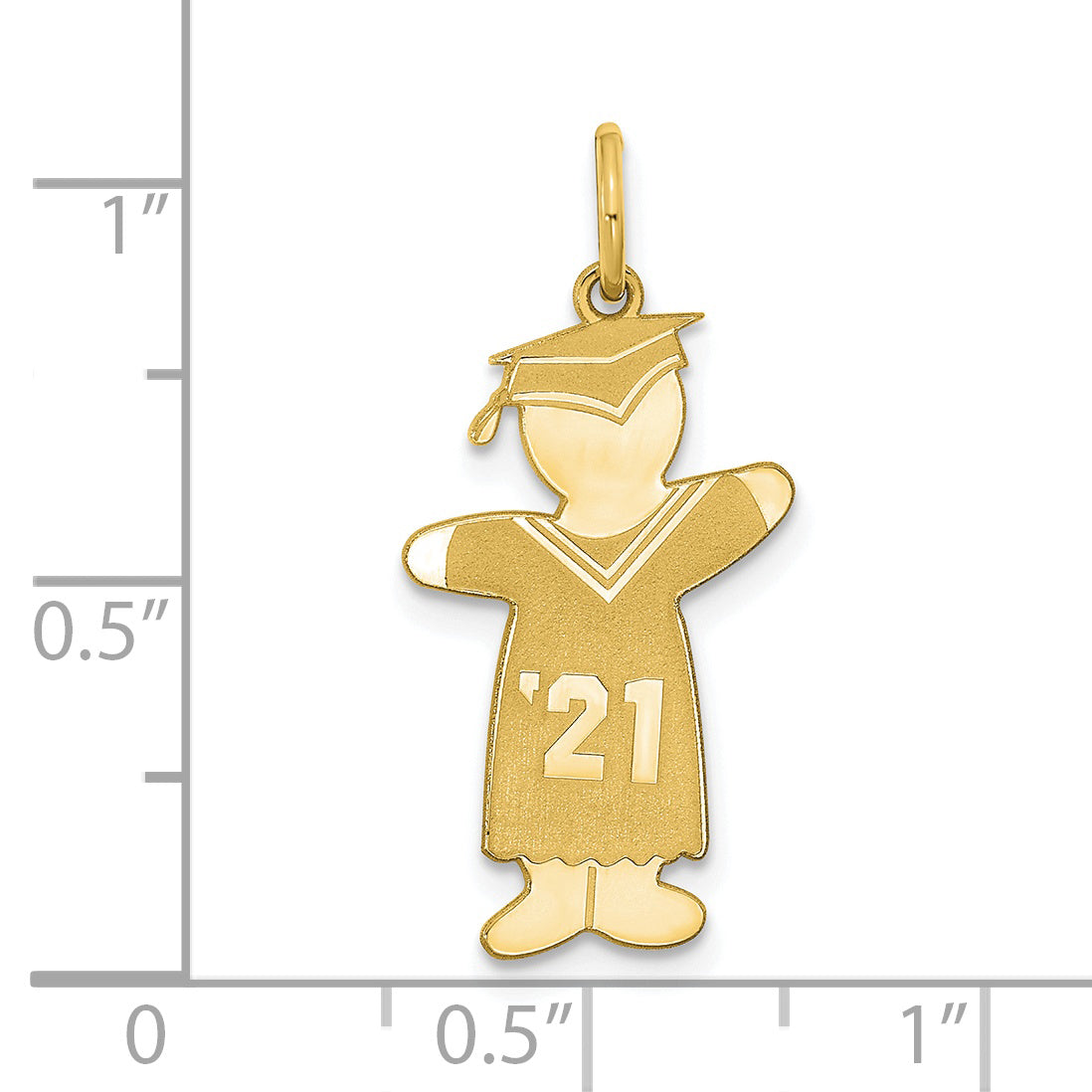 GP Sterling Silver Class of 2021 Boy Cuddle Charm