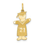 GP Sterling Silver Class of 2021 Boy Cuddle Charm