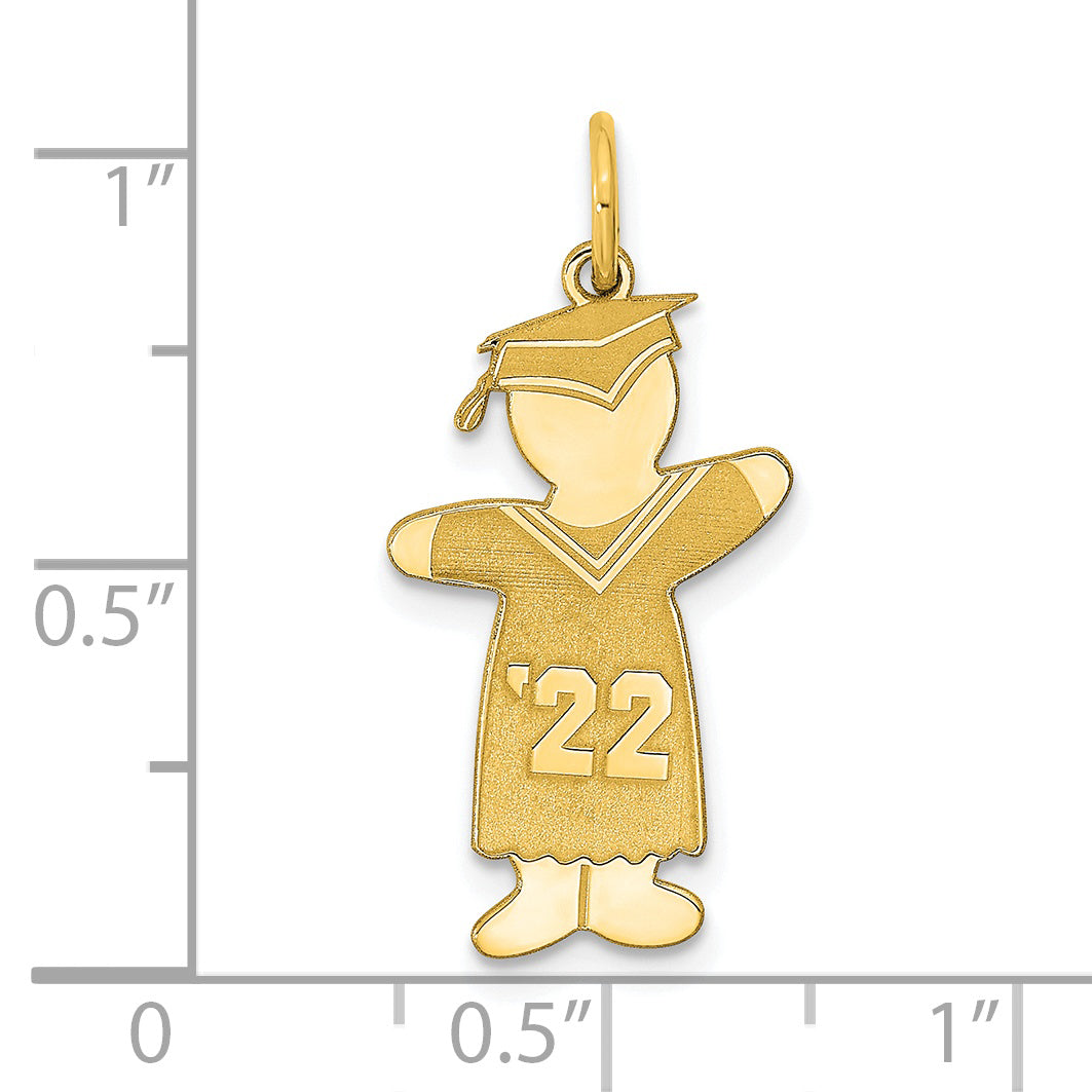 GP Sterling Silver Class of 2022 Boy Cuddle Charm