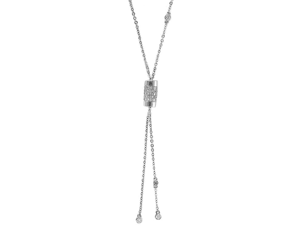 EFFY 14K WHITE GOLD DIAMOND NECKLACE