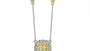 EFFY 18K WHITE and YELLOW GOLD DIAMOND,NATURAL YELLOW DIAMOND NECKLACE