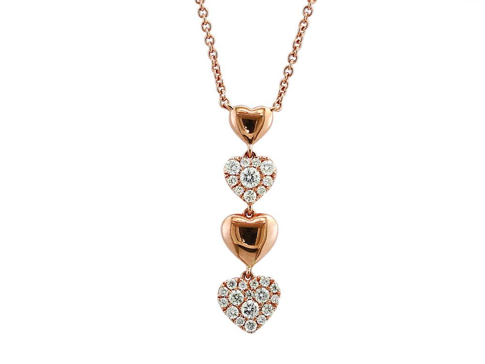 EFFY 14K ROSE GOLD DIAMOND NECKLACE