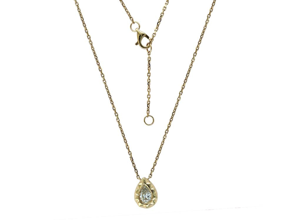 EFFY 14K YELLOW GOLD DIAMOND NECKLACE (WITH  0.34CT  CENTER SIZE) CENTER SIZE: 0.34CT