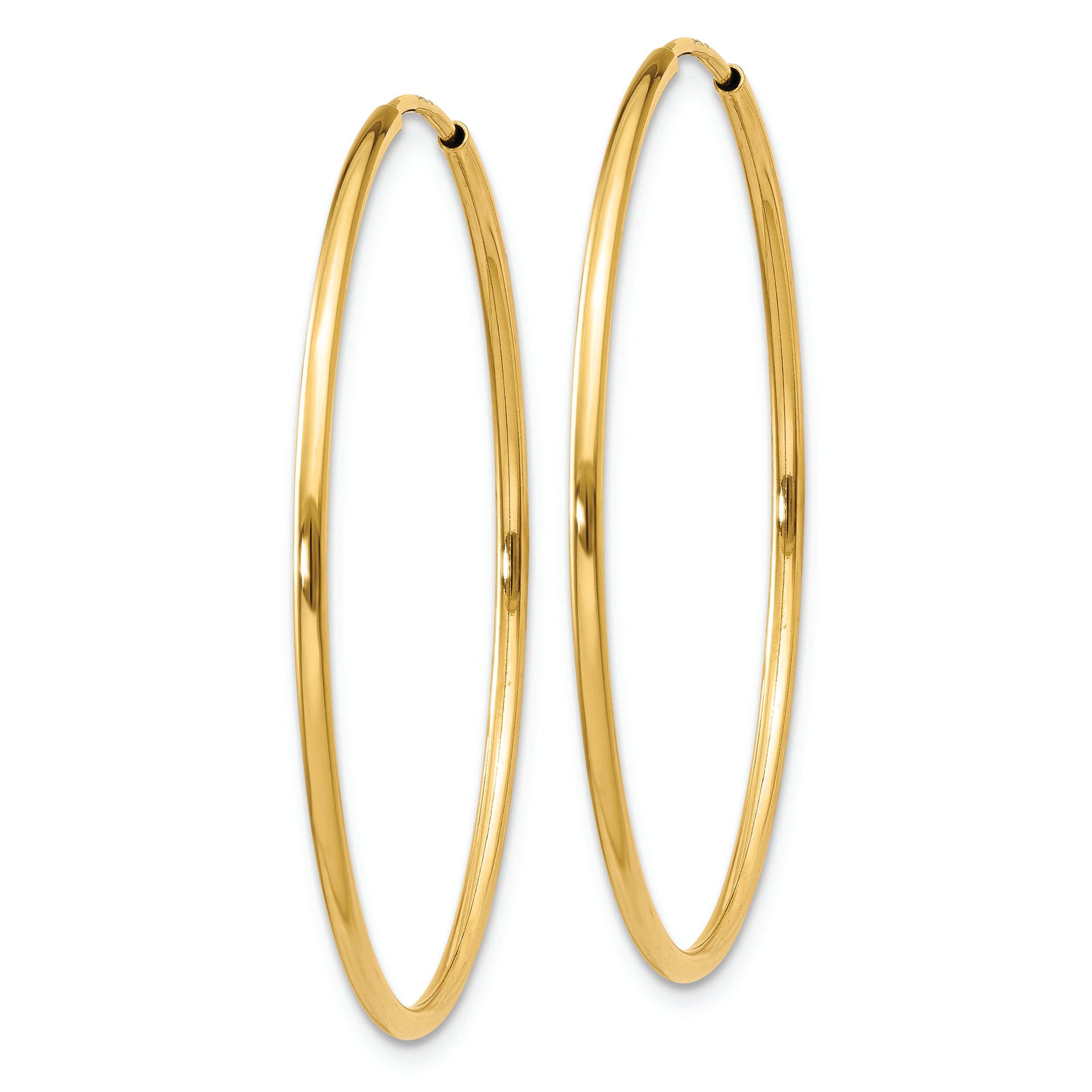 14k 1.20mm Endless Hoop Earring