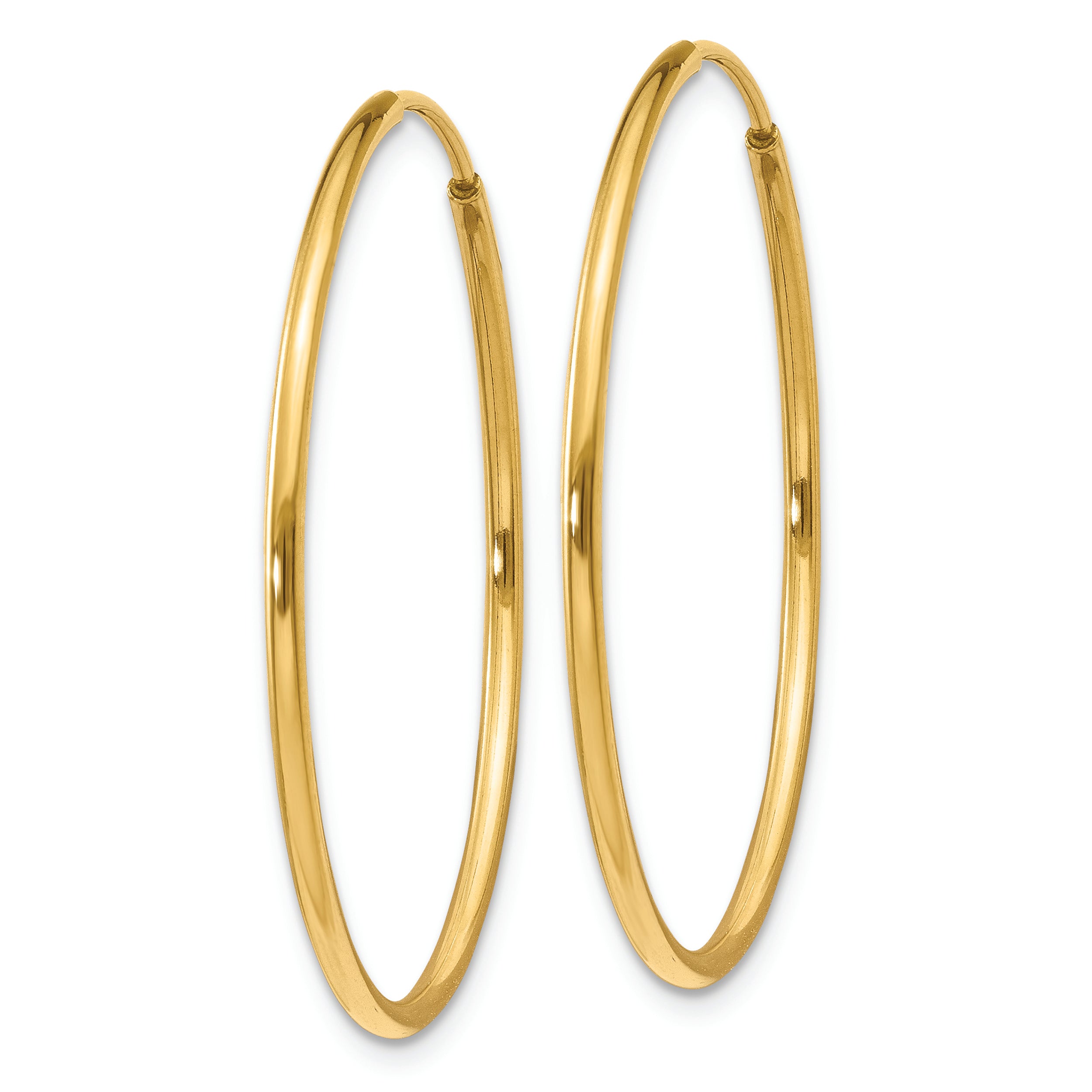 14k 1.20mm Endless Hoop Earring