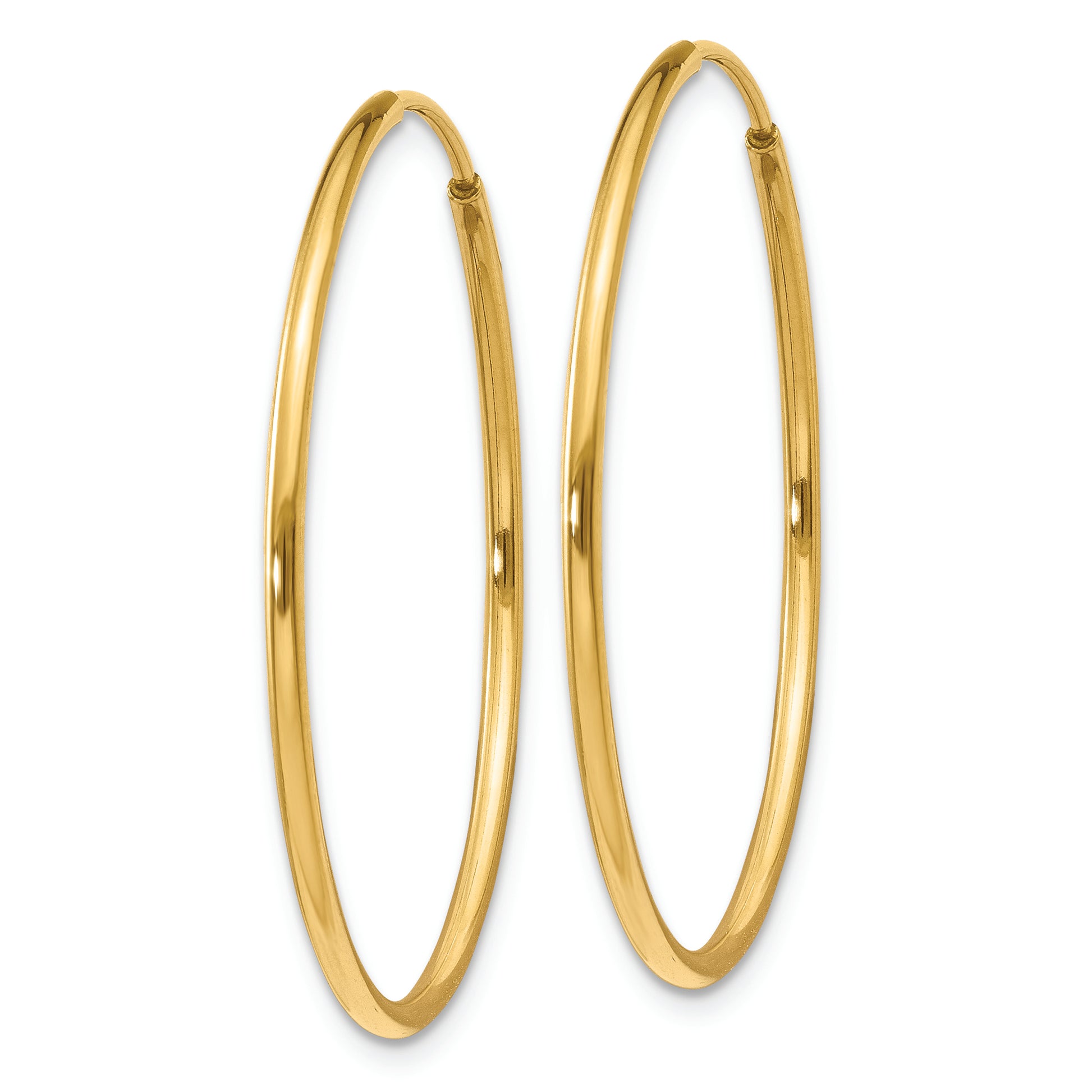 14k 1.20mm Endless Hoop Earring