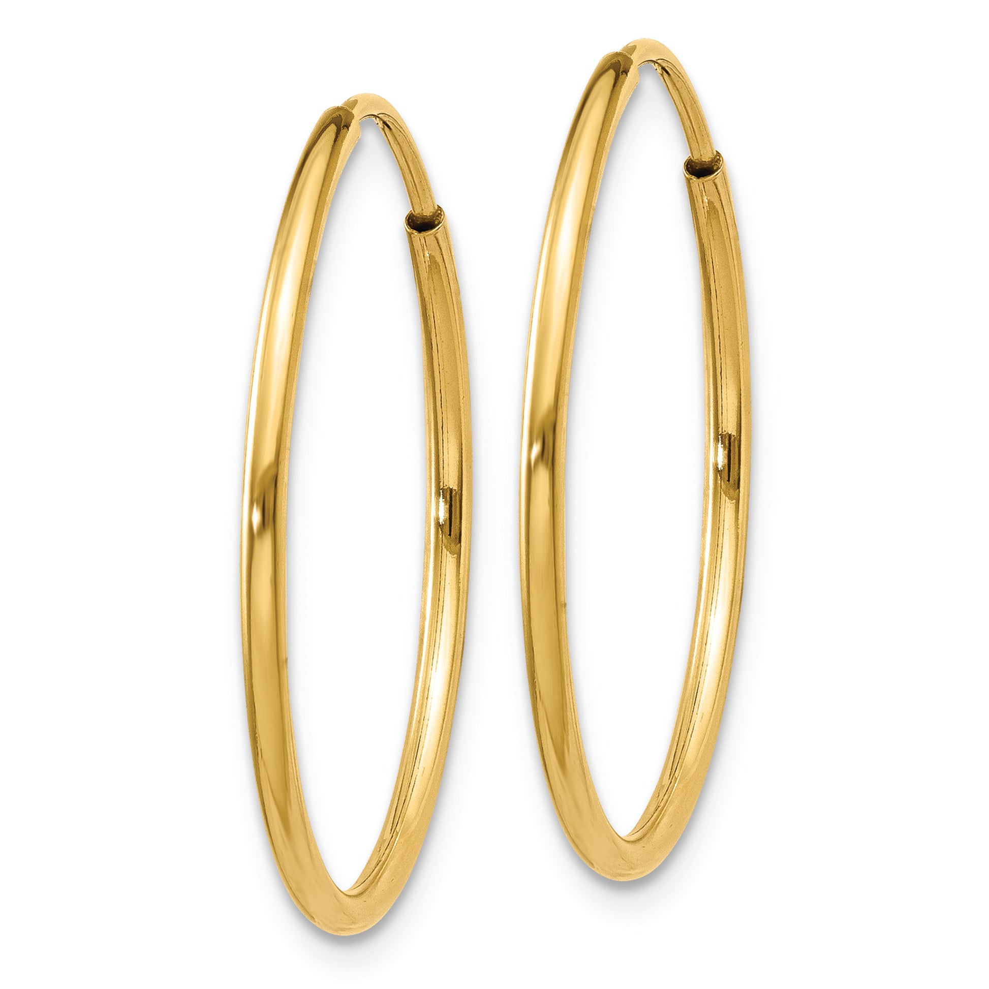 14k 1.20mm Endless Hoop Earring