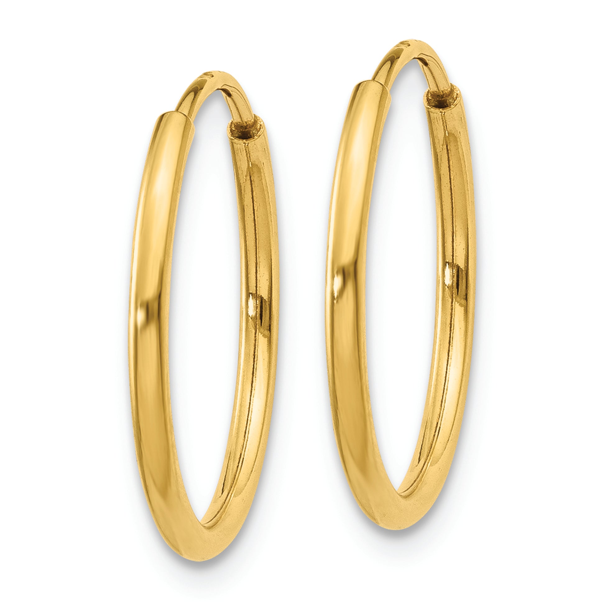14k 1.20mm Endless Hoop Earring