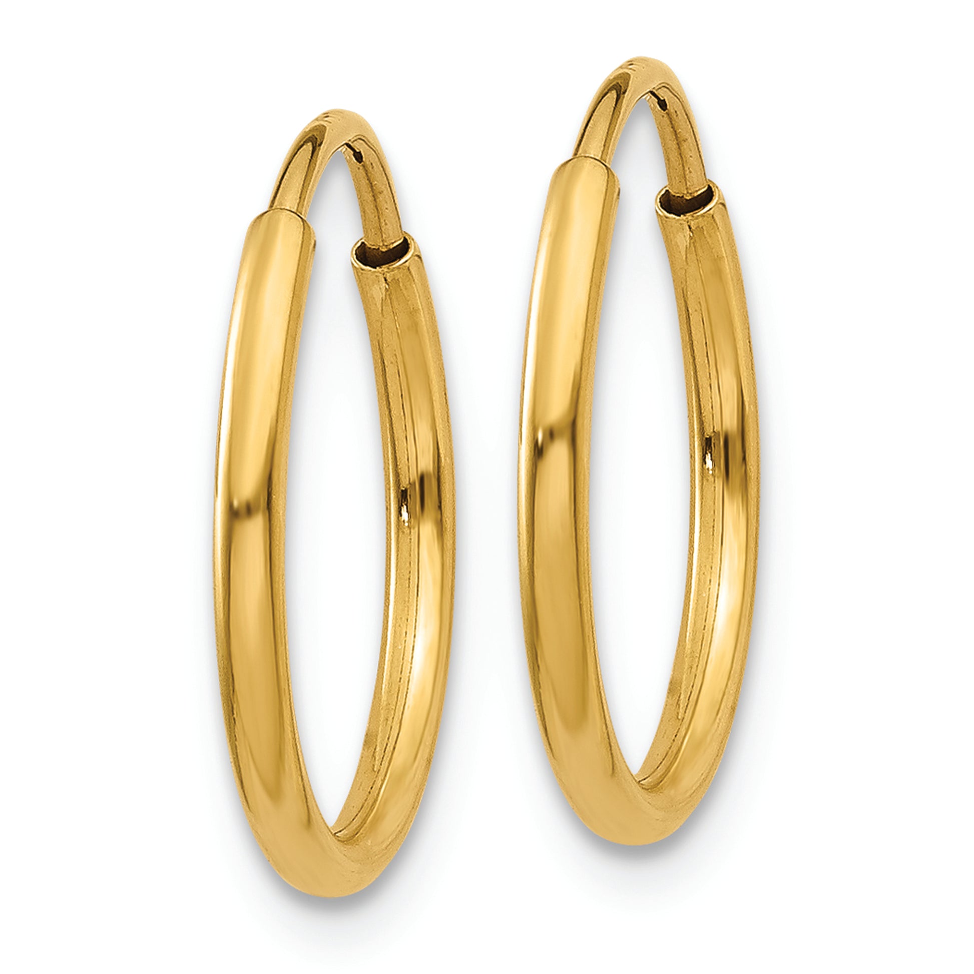 14k 1.20mm Endless Hoop Earring