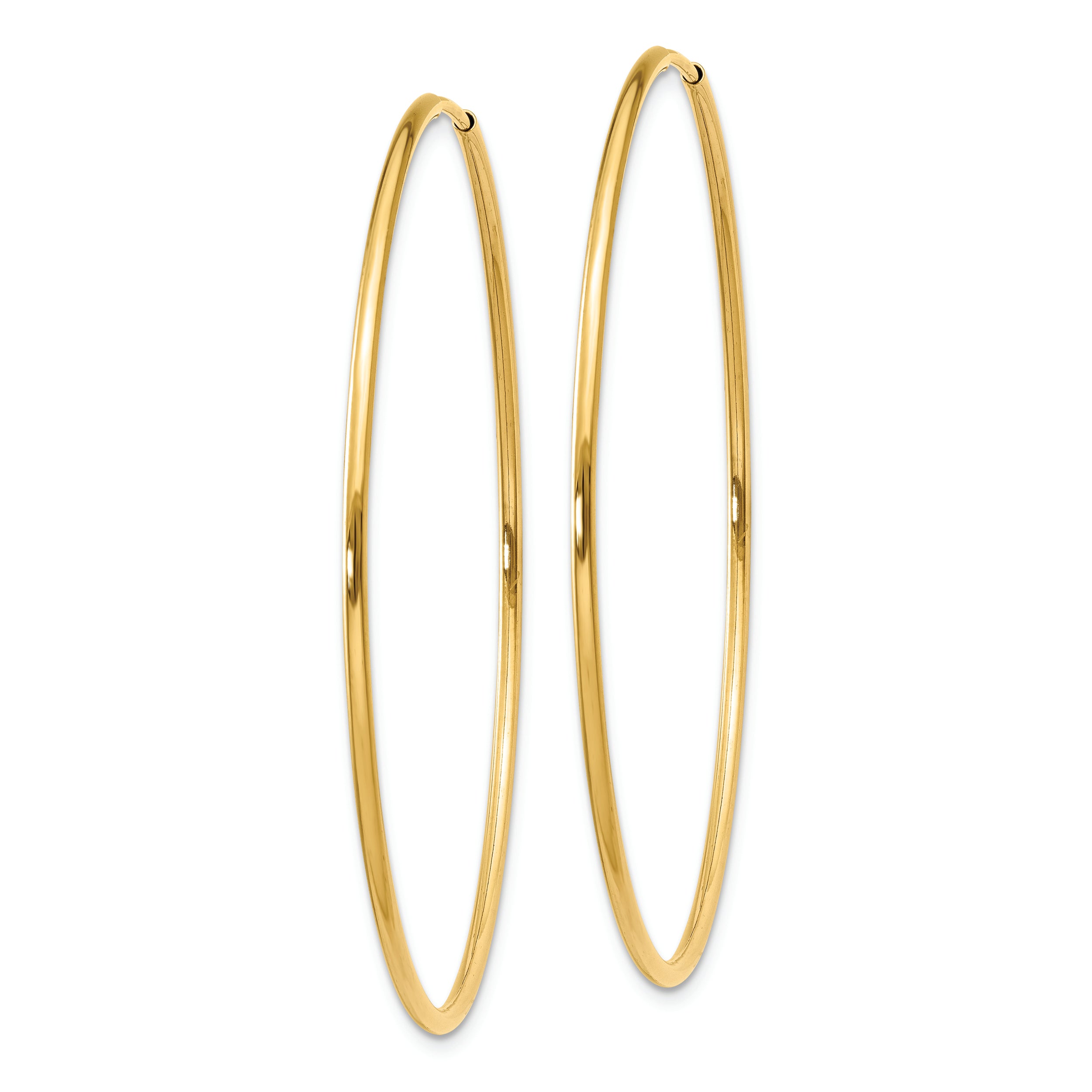 14k 1.20mm Endless Hoop Earring