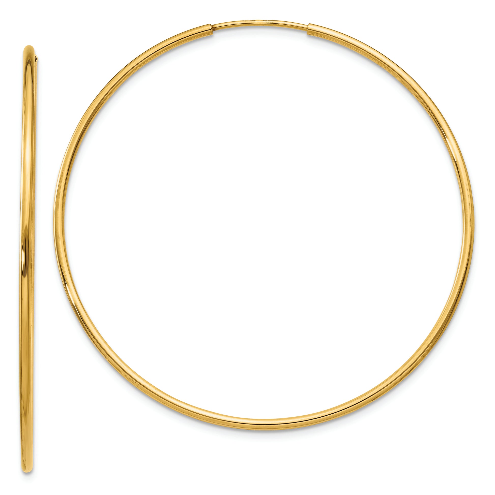 14k 1.20mm Endless Hoop Earring