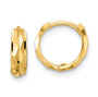 14k D/C Hinged Hoop Earrings