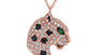 EFFY 14K ROSE GOLD DIAMOND,BLACK DIAMOND,TSAVORITE NECKLACE