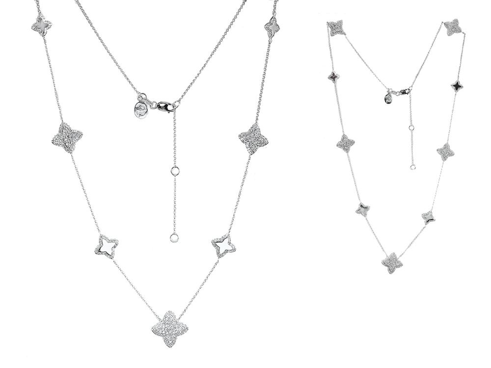 EFFY 14K WHITE GOLD DIAMOND NECKLACE