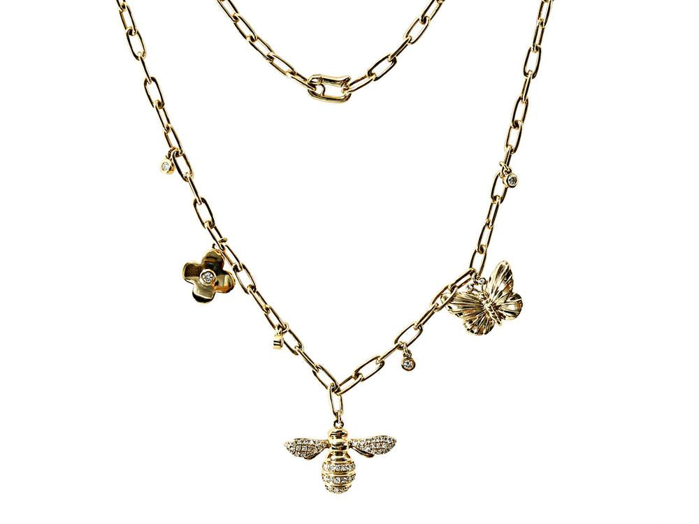 EFFY 14K YELLOW GOLD DIAMOND NECKLACE