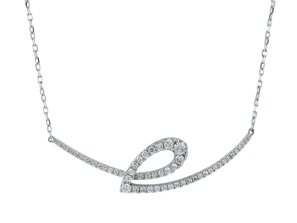 EFFY 14K WHITE GOLD DIAMOND NECKLACE