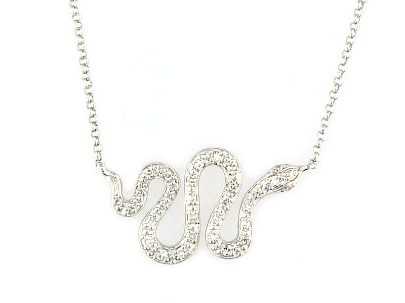 EFFY 14K WHITE GOLD DIAMOND NECKLACE