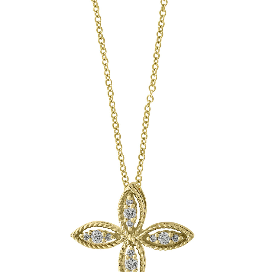 Effy 14K Yellow Gold Diamond Pendant