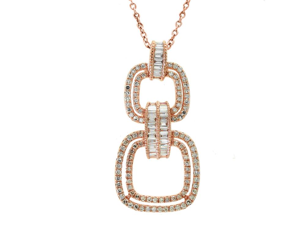EFFY 14K ROSE GOLD DIAMOND PENDANT