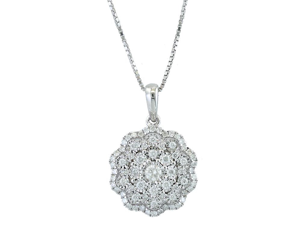 EFFY 925 SILVER DIAMOND PENDANT