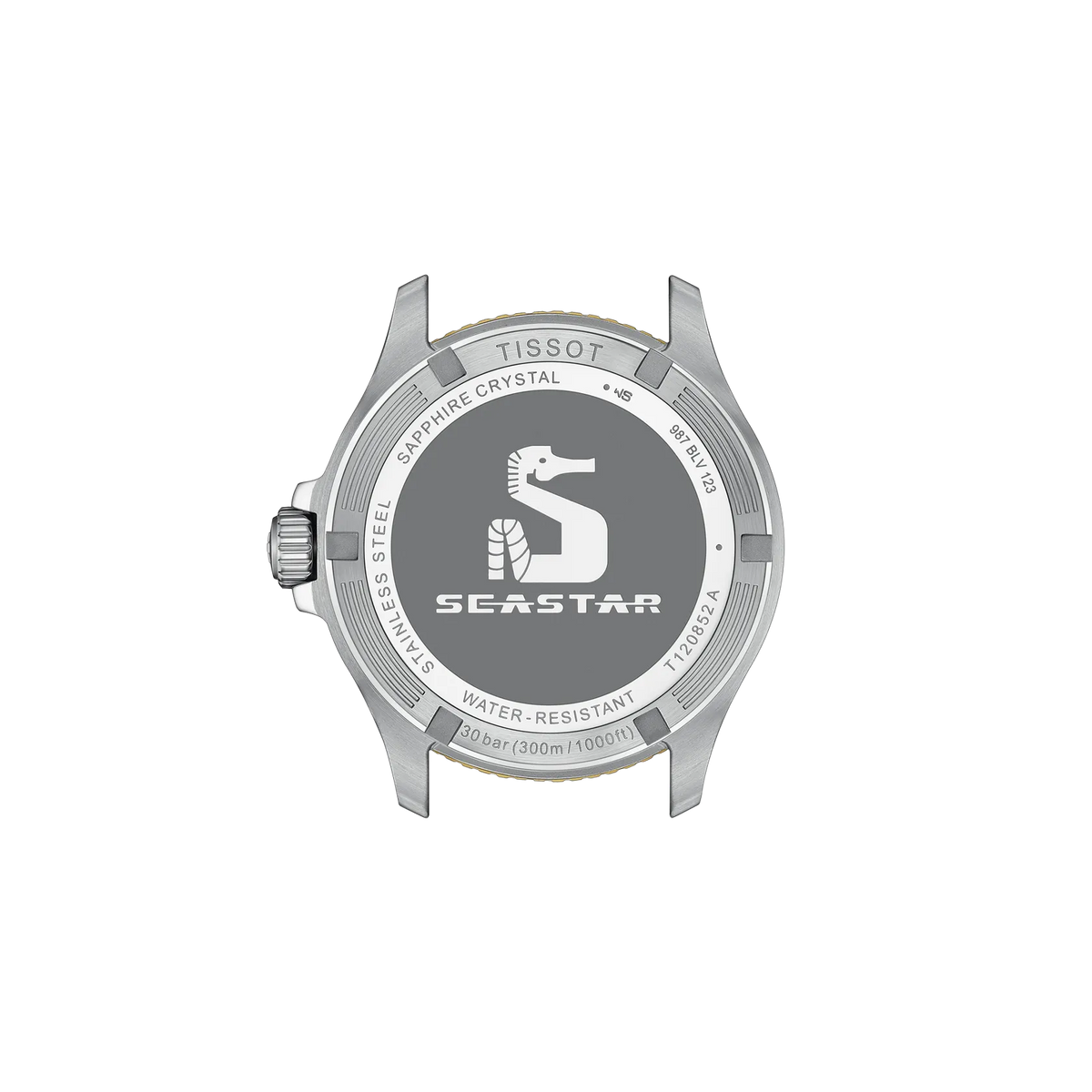 Tissot Seastar 1000 GMT 40mm T120.852.22.051.00 — detail view