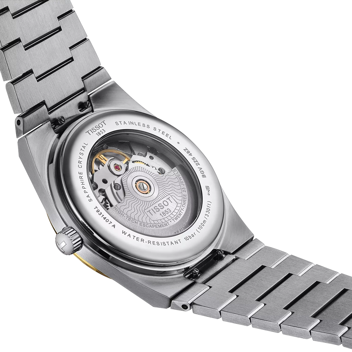 Tissot PRX Gold 40mm T931.407.41.031.01 — detail view