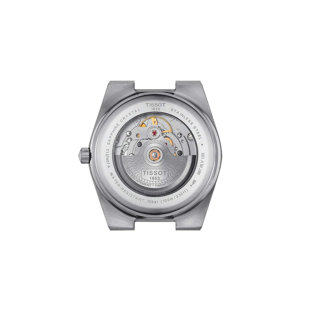 Tissot PRX 40mm T137.407.11.351.00 — detail view