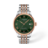 Green dial · Grey and Rose Gold bracelet