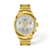 Silver dial · Golden bracelet